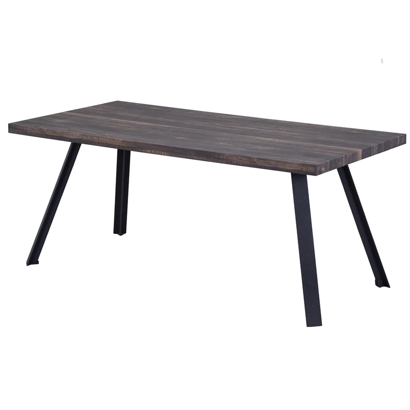 Hot Sale Modern MDF covered Dining Table metal legs wholesale dining table for dining room furniture