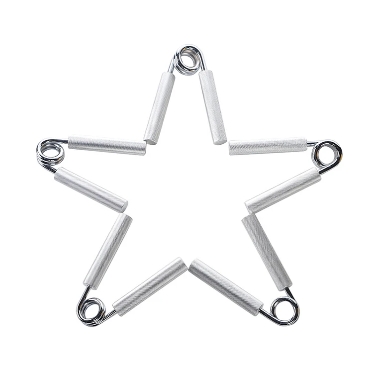 
Gym Fitness Silver Adjustable 100-350lbs Hand Gripper Finger Exercise Trainer Forearm Hand Grip Strengthener 
