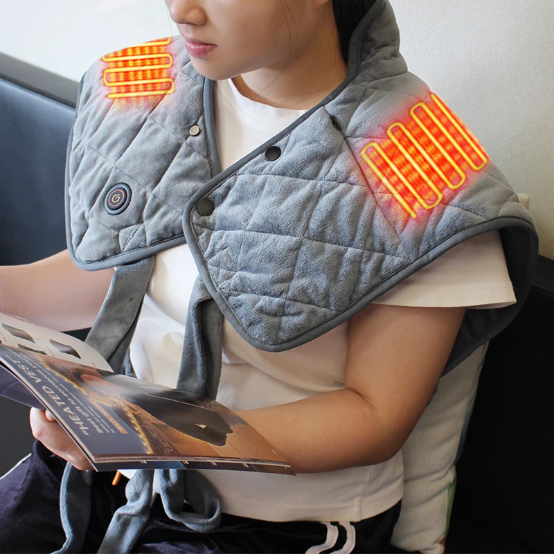 Microwavable Large Moist Heat Pack Home Travel Therapeutic Warm Hot Compress Neck Wrap Weighted Bag Massage Heating Pad Neck