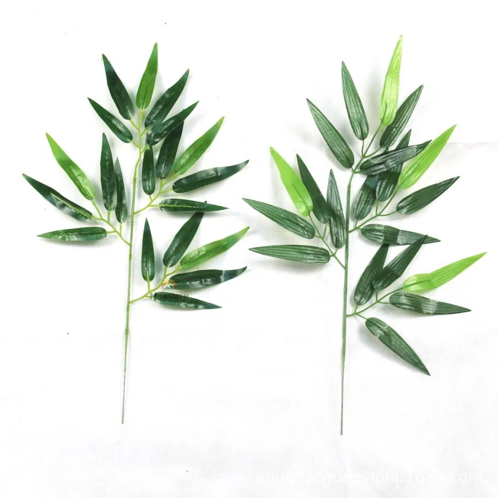 Plastic Artificial Palm Leaf Bamboo Leaf Fabric Artificial Bamboo Leaves