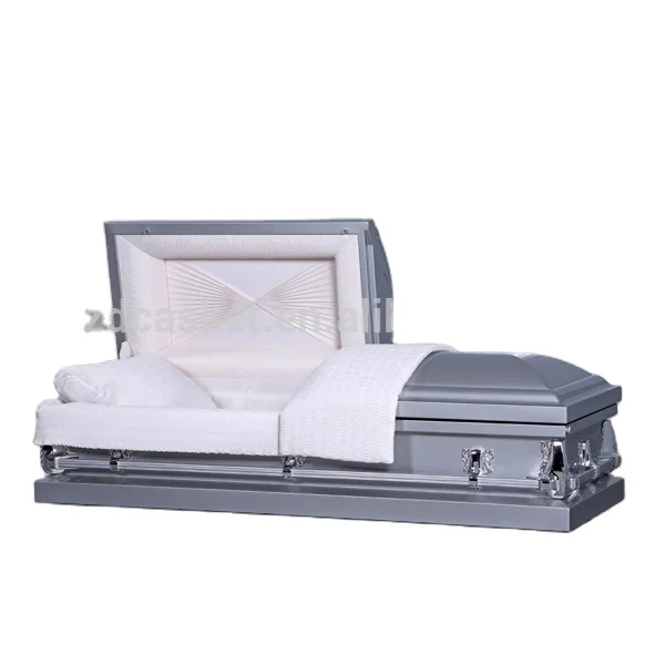 Chinese funeral metal and wooden casket for sale(2012)