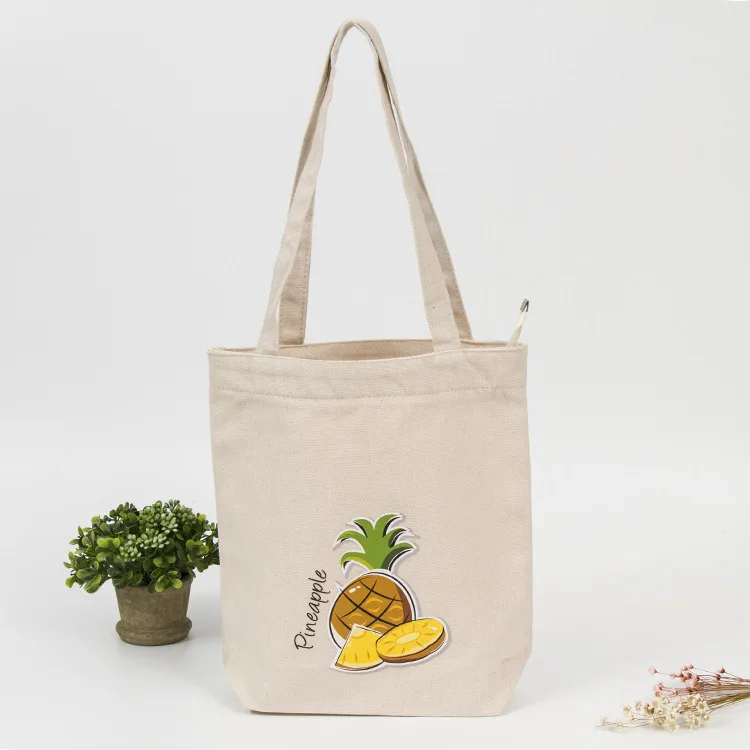  High Quality Eco-friendly Printed Heavy Duty Blank White Cotton Canvas Customized Tote