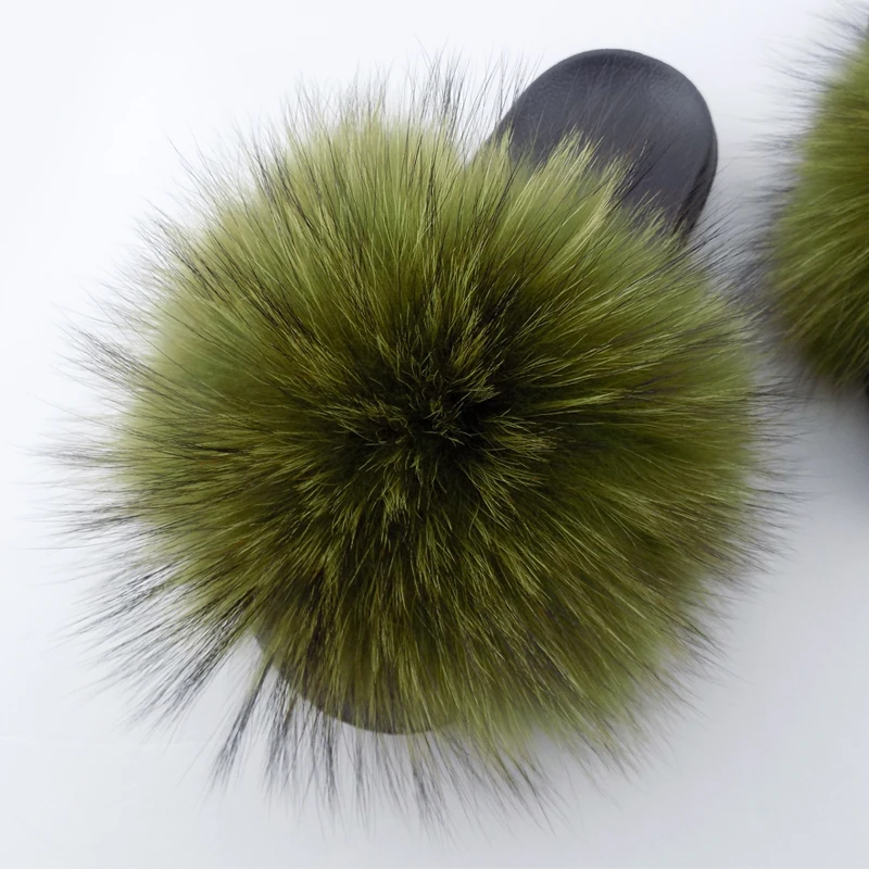 2021 New Design Fashion Ladies Sandals Custom letters logo Inspired Mink Fur Slides Women Real Fur Slippers Wholesale Price