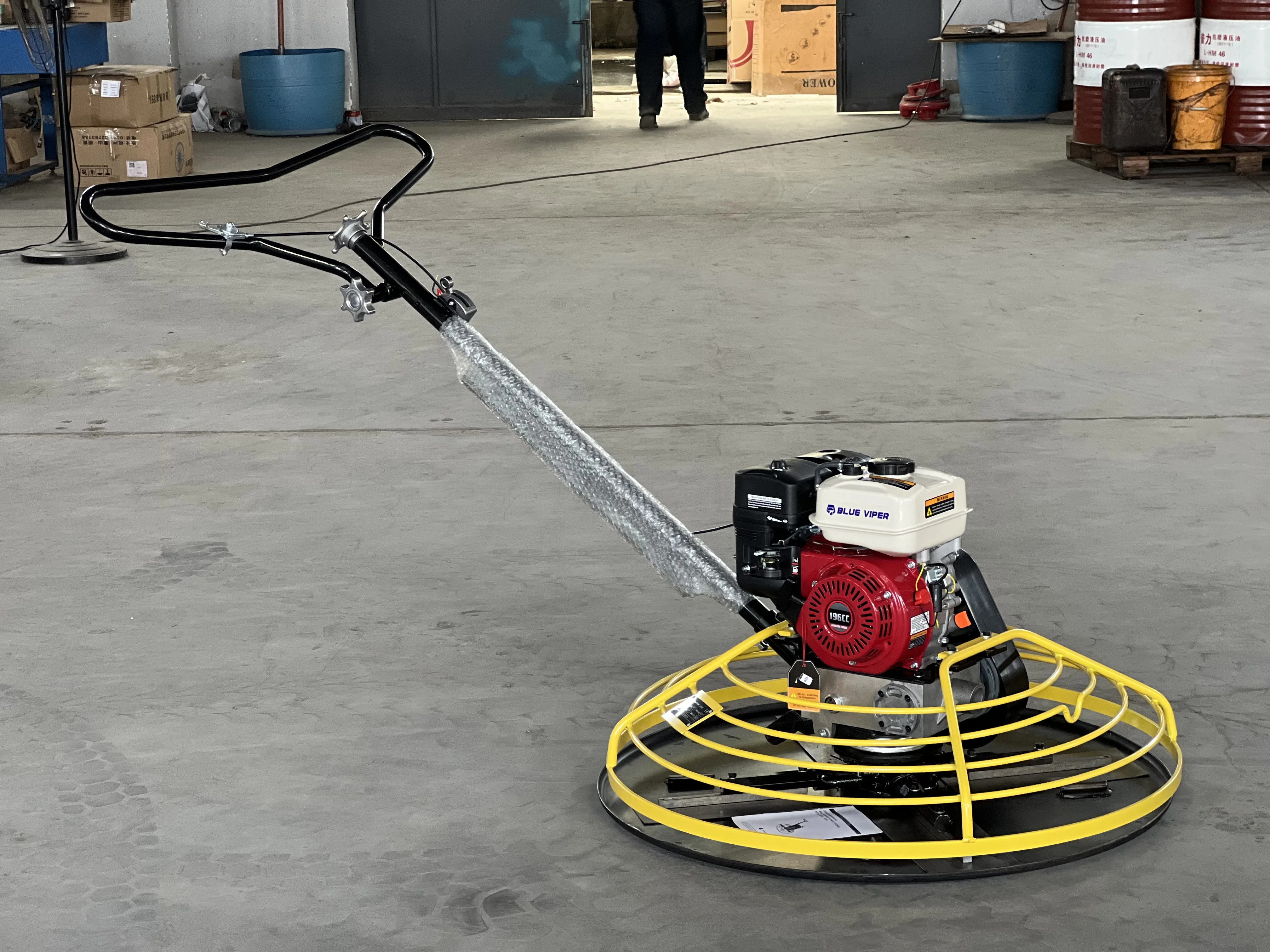 Diesel Engine 173F 1000mm Hand-held Concrete Power Trowel Finishing Tools Machine Ttowel