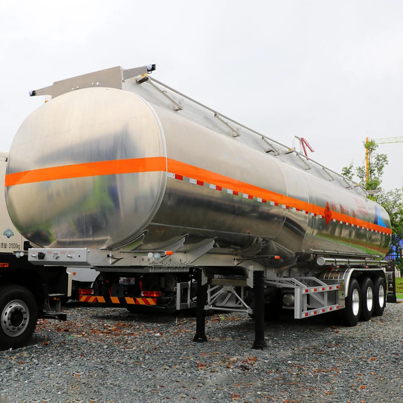 Axle Trailer 3 Axle Aluminum Oil Water Liquid Tanker Fuel Tanker Tank Trailer Truck Used Tanker Semi Trailer Truck
