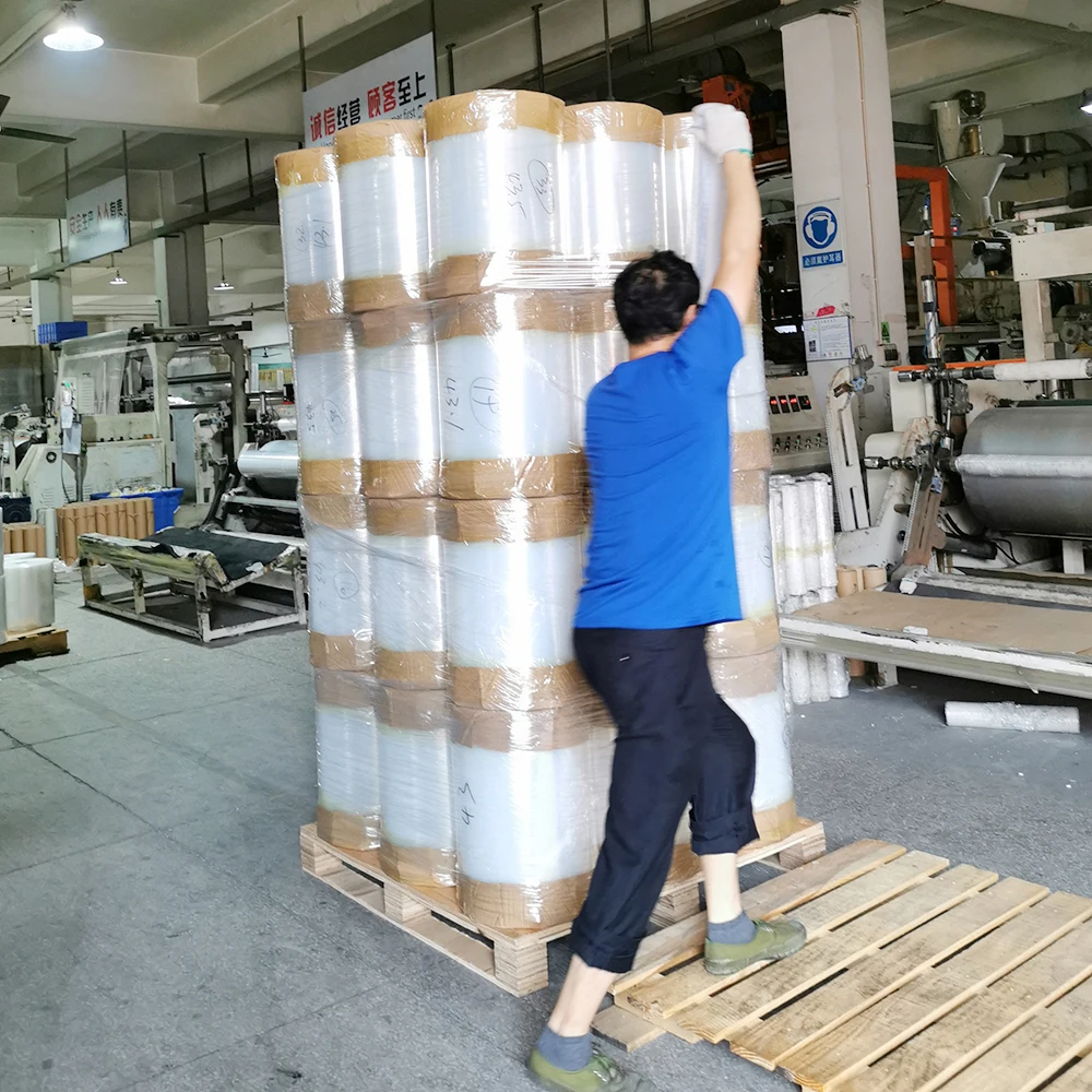 Maquinas para fabricar stretch warp film jumbo roll for blister packing, stretch warp film jumbo roll for bubble packing
