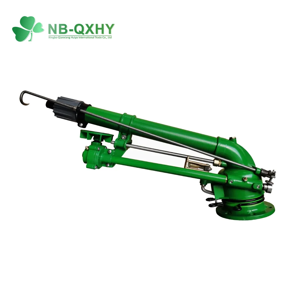 360 Degree Spray Long Radius Irrigation Sprinkler Green Color Gun Sprinkler for Farm Irrigation System
