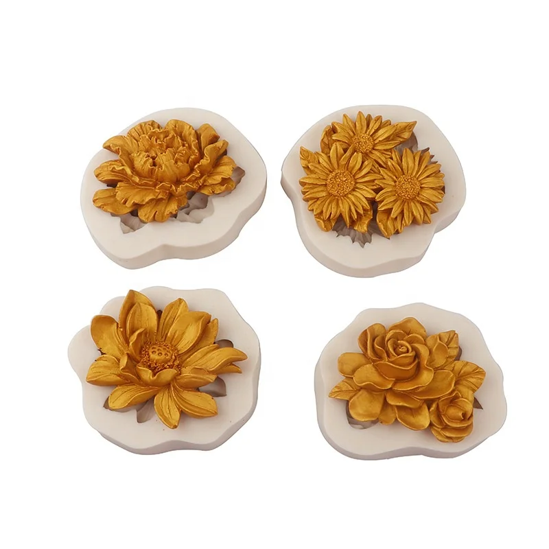 Flower Fondant Silicone Mold Cake Decoration Mold Cake Baking Silicone Tools