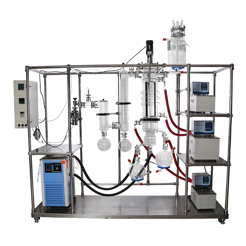 Пленочный молекулярный испаритель с коротким циклом, Дистилляция с аппаратом для холодной ловушки