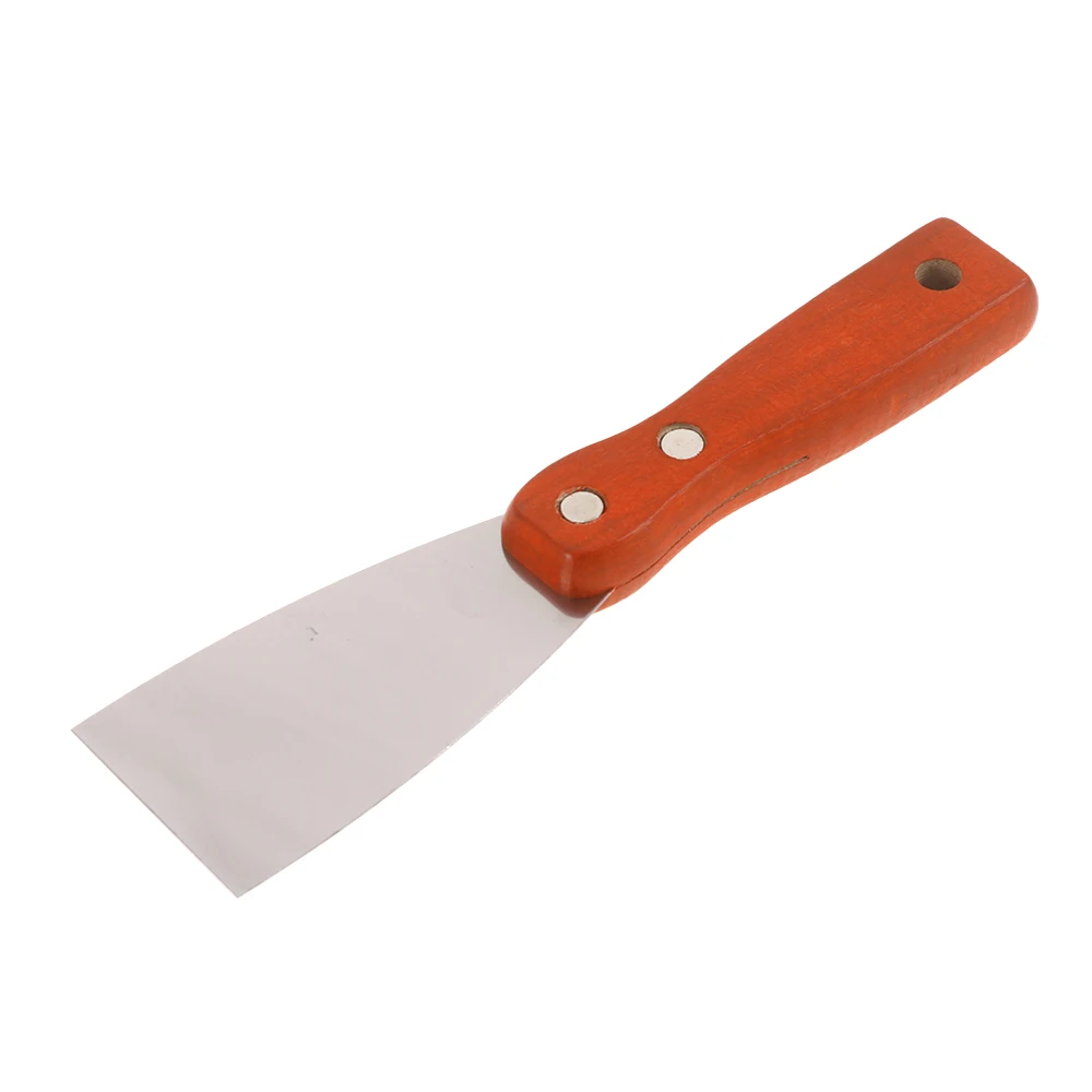 Quality hot sale long wood handle professional drywall paint scraper stainless steel putty knife