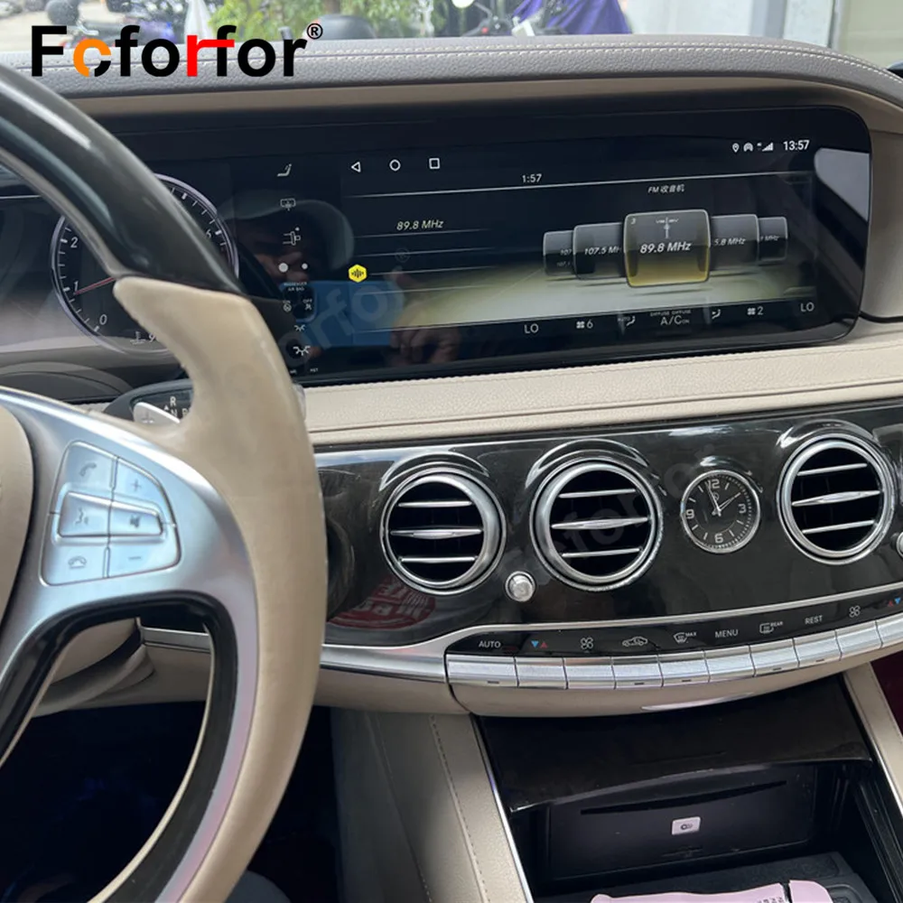 Android13 Carplay For Mercedes Benz S W222 2014-2017 Upgraded 2022 Carplay With GPS Navigation WIFI Mirrorlink Radio Head Unit