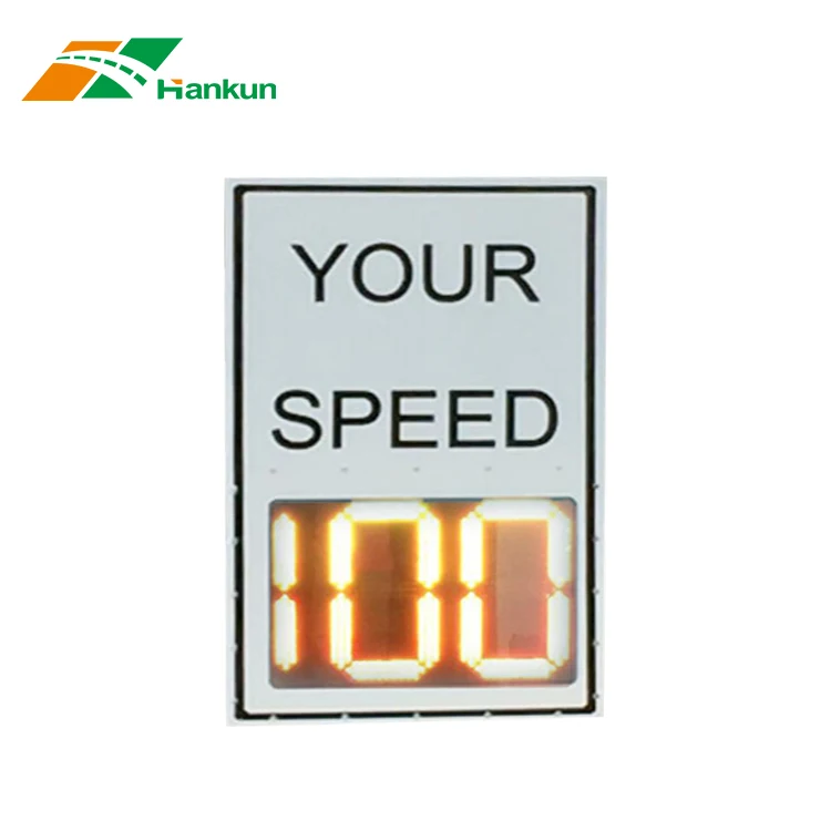 Portable Highway Cars Limit Speed Warning Display Device Solar Led Radar Speed Sign