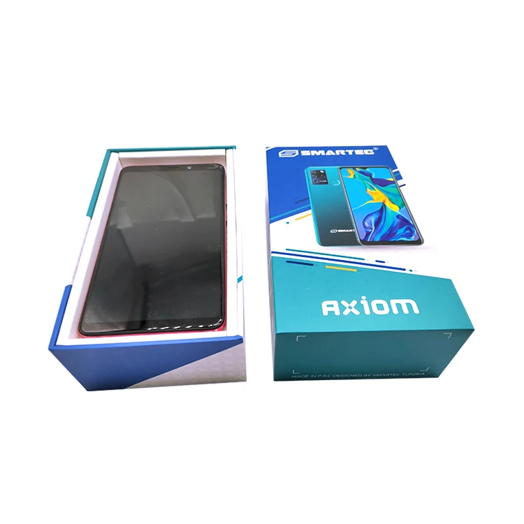 custom logo empty mobile phone paper packing box white smartphone cellphone gift box packaging