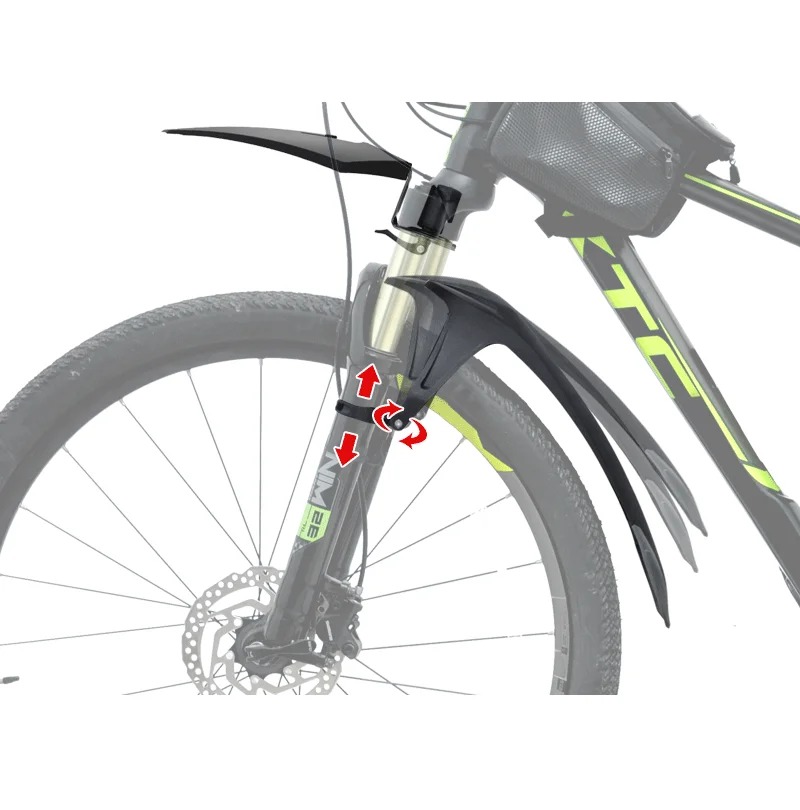 RBRL Wide and Long Upgrade Electric Bike Mudguard 27.5 29 inch MTB Bike Mudguard