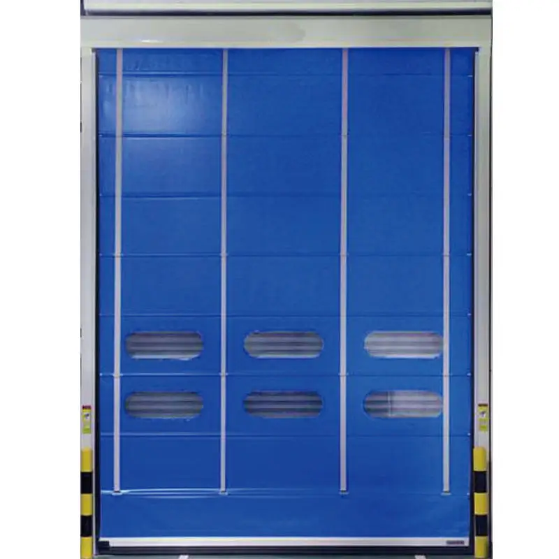 Large industrial chemical plant automatic zip protection dust fast shutter door