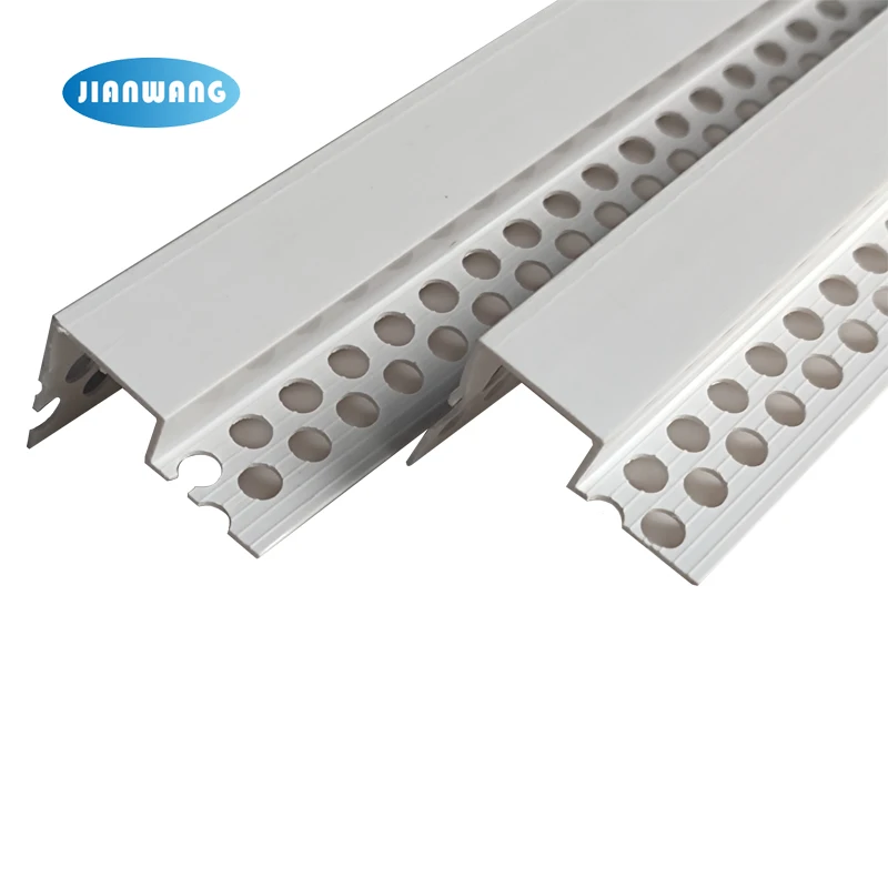 Wholesale PVC U channel profile  wall edging strip LED Extrusion Profile decorative ceramic tile trim profile