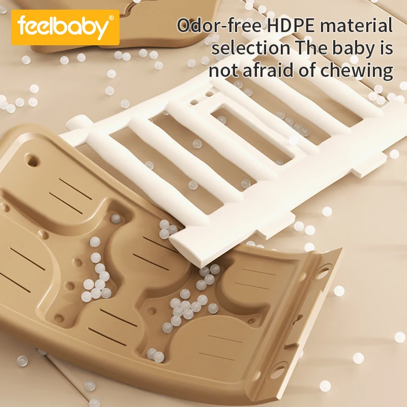 Feelbaby 2024 new product Indoor  Playground  Children Play Home Toy Good-looking Slide And Swing  Plastic  Slide For Kids