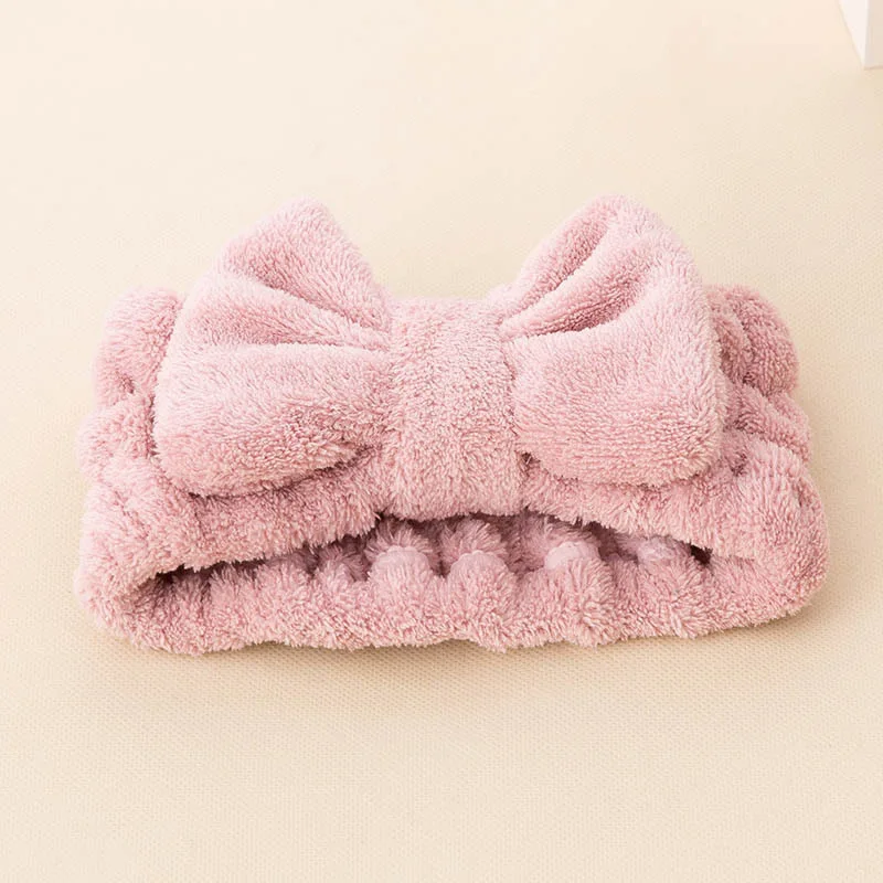 adjustable towels ribbons hair bands for girls new born baby makeup hair band ears hair elastic band