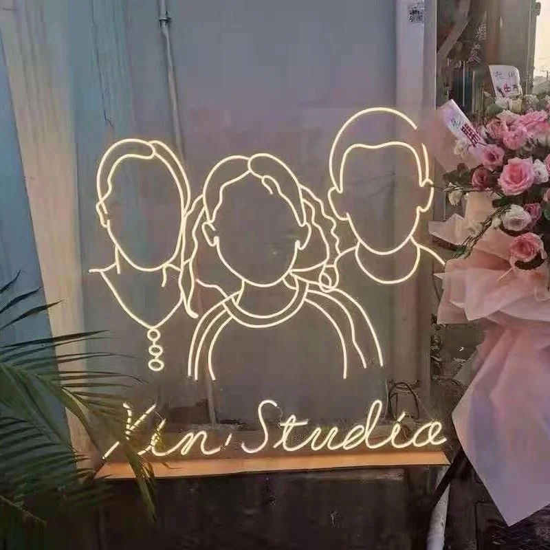 Sharpy Beam Light Acrylic Invitation Card Christmas Onesie Pajamas Hand Knit Letter for Wall Hanging