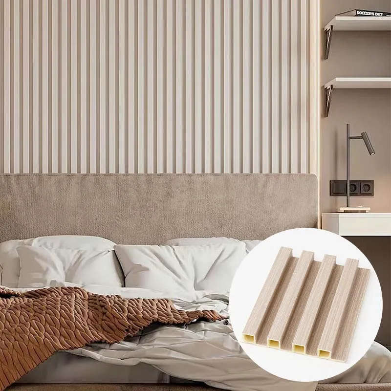OEM Multi Size Popular Discount PVC Wpc Wall Panel De Pvc Efecto Madera Para Pared