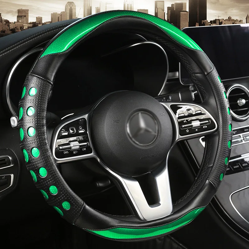 Hotsale Steering Wheel Cover Universal Leather Steering Wheel Cover 38cm Car Steering Wheel Cover