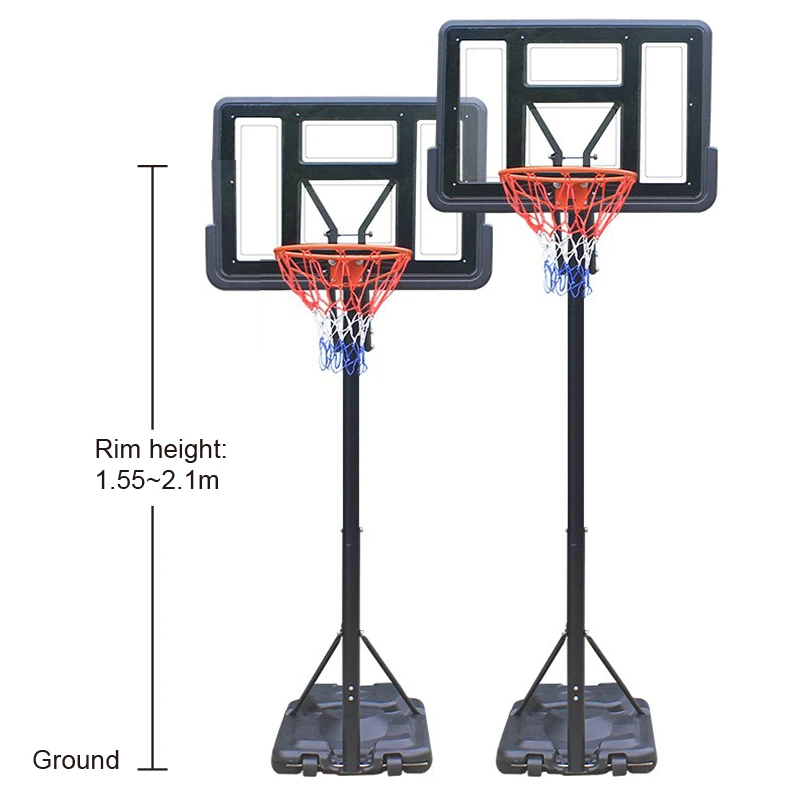 outdoor height Adjustable Portable mobile Basketball goals Hoop system for children