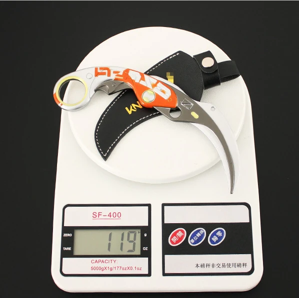 Best Quality Hot Game Valorant Knife 17Cm 3D Big Toy Velocity Karambit Weapon Model Crafts Toy Gift