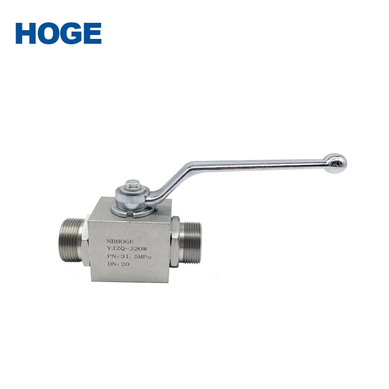 Two Ways Stainless Steel Price Male Thread YJZQ-JW YJZQ-JN Hydraulic High Pressure Ball Valve 3/4Inch
