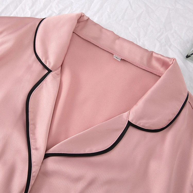 Custom Pajamas Solid Wear Kids Night Suits Sleeping Toddler Boys And Girls short Satin Silk Pyjamas Kids Sleepwear Sets
