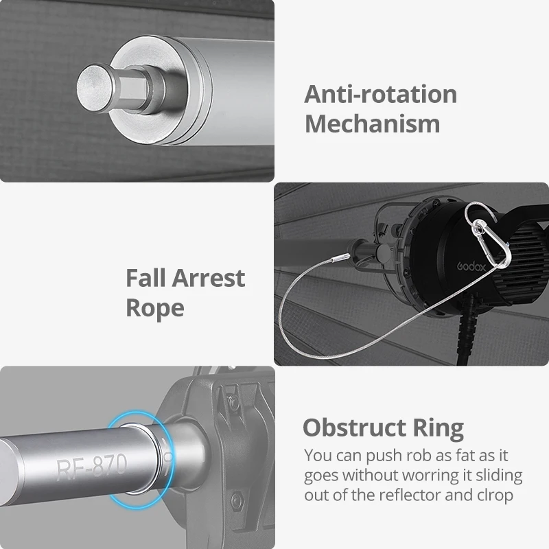 Godox P68 P88 P128 P158 KIT photography Parabolic light box 68 88 128Ture Parabolic Softbox Light Focusing System Softbox Kit