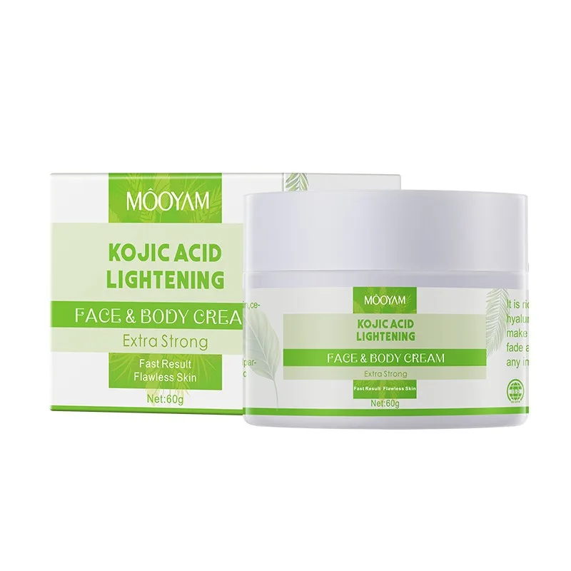 Customized logo kojic acid facial cream hydrating moisturizing brightening moisturizer face body beautifying moisturizing cream