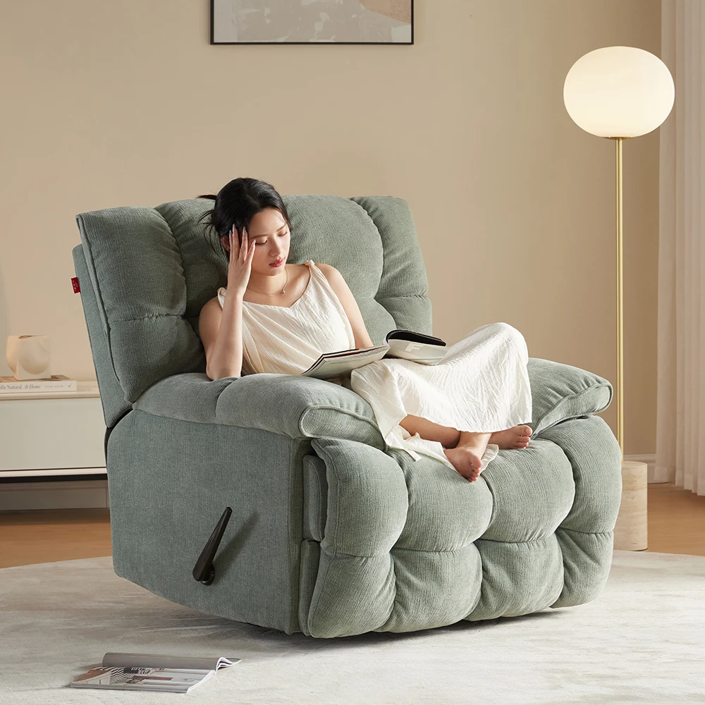 Sans Factory Customized Fabric Swivel Chair Recliner Relaxing Individual Armchair