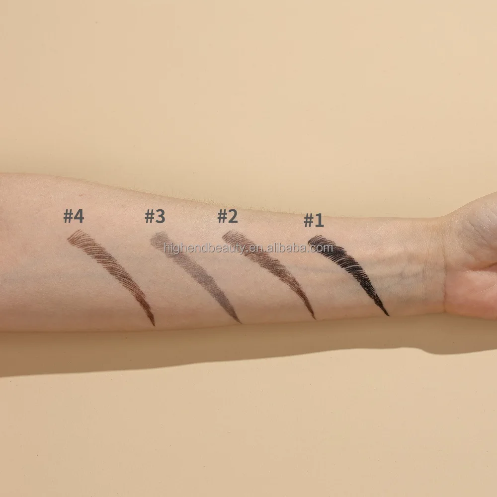Free Logo Printing Custom Brown Black Eye Makeup Waterproof Long Lasting Vegan Micro Eyeliner Pen