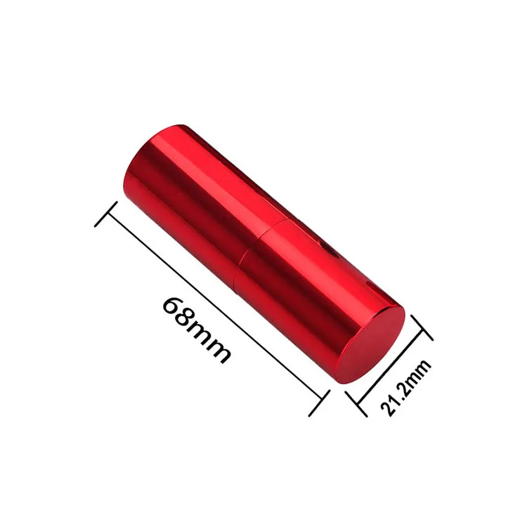 
High grade matte red round magnet lipstick container aluminium lipstick tube packaging 