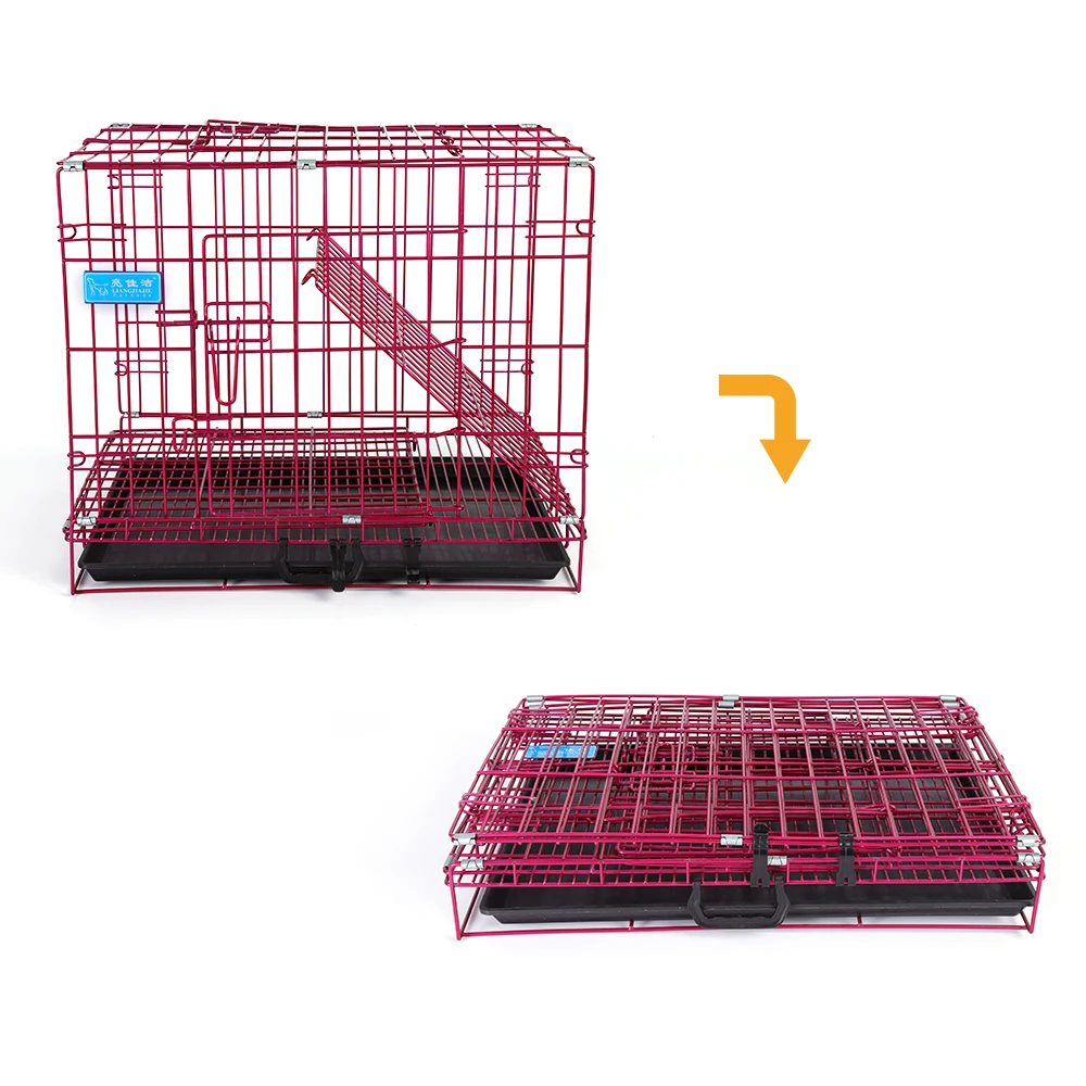 Best quality pet large folding wire dog kennel for large dog cat house metal dog crate Pet Cages
