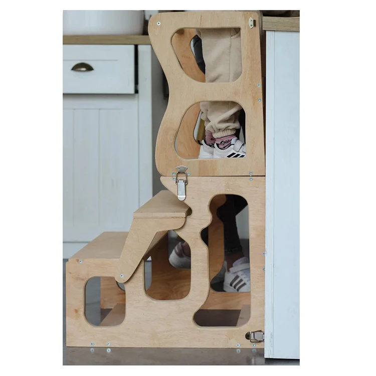 Детский складной кухонный табурет