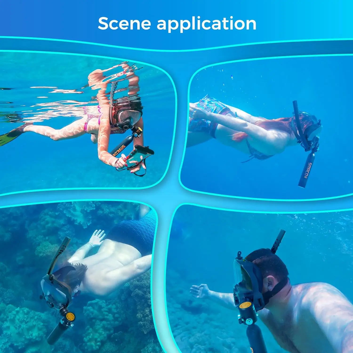 In Stock US Trimix Lung Tank Scuba 5m 500cc Portable 5-15mins Underwater Portable Small Scuba Diving Snorkel Lung Air Tank