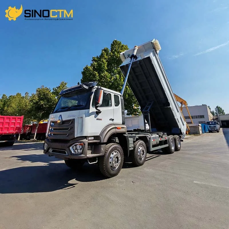 Sinotruk 8X4 12 Wheeler Dump Trucks Howo Nx 380HP 400HP 40 Ton Construction Tipper Truck for sales