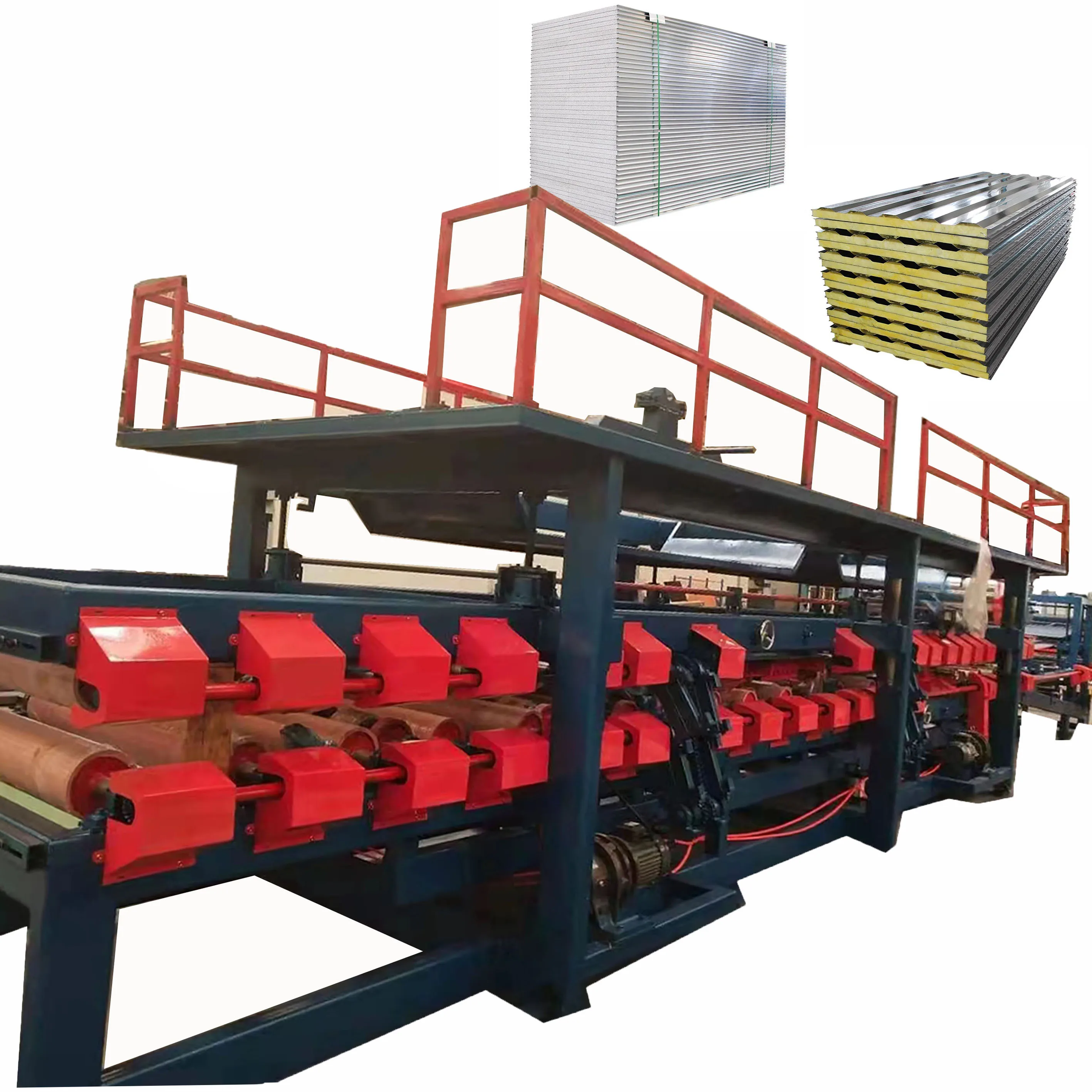 Polyurethane Sandwich Panels / Eps Cement Sandwich Panel Making Machine