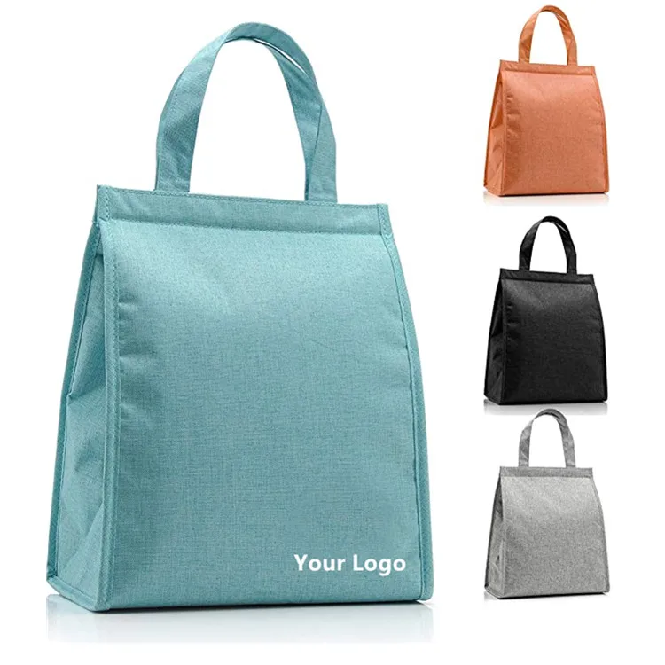 Aluminum waterproof cationic cloth cotton mat insulation cooler tote bags thermal lunch bags for work school picnic