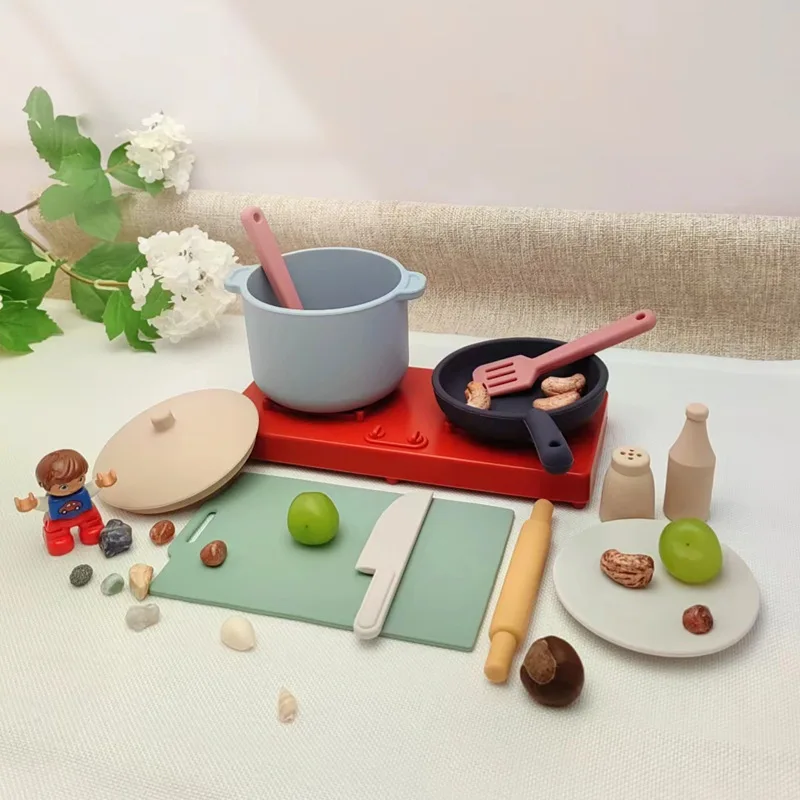 Baby Silicone and Toddler Simulation Kitchen House Toy Educational Toy Set