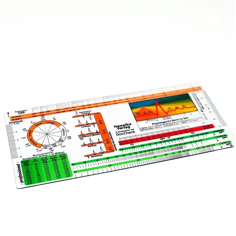 High quality Medical Hospital Use Plastic ECG Goniometer Ruler