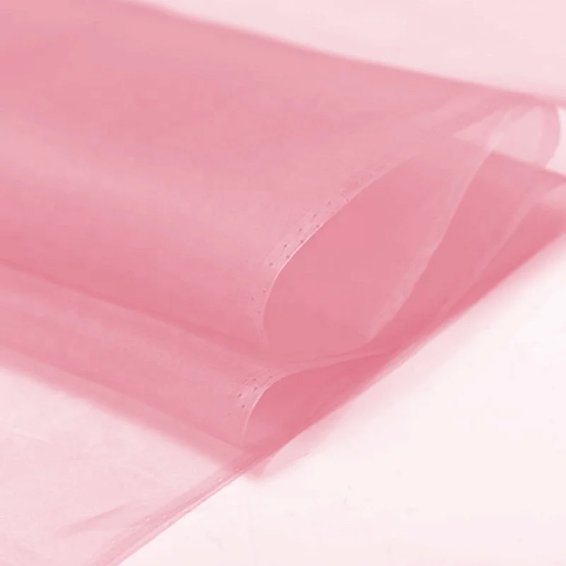 Hot Fashion Silk Organza Material Sell by Yard 48 Colors in Stock by Xinhe Textiles