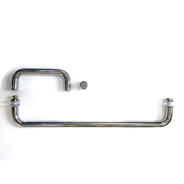 On-Time Delivery Sturdy European Rustproof C Shape Door Handle Panel For Bathroom Glass Doors