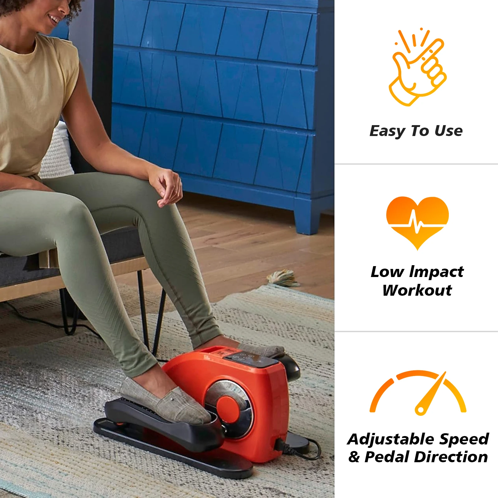 New Model Portable Electric Detox Foot Calf Spa Massager Machine Vibration Elliptical Trainer for Blood Circulation