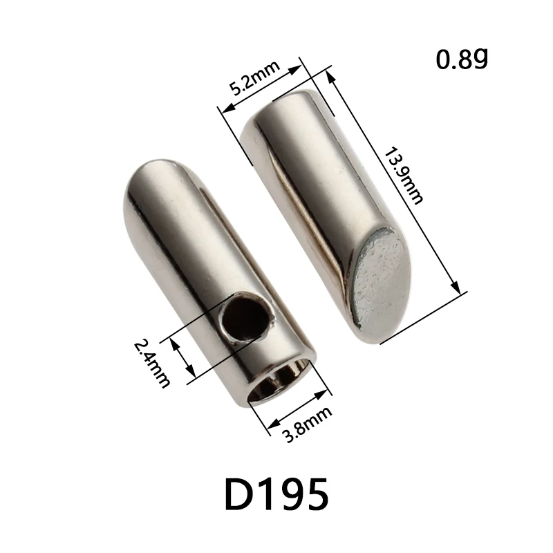 Wholesale Metal Silver Stopper Toggle Rope Clamp Cord Locks Drawstring End Stopper For Pants