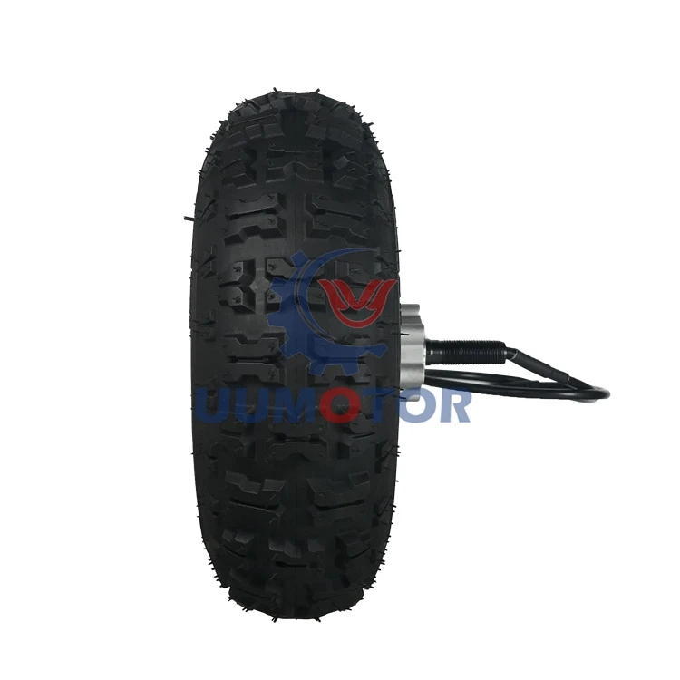 M 13inch off road single shaft 48v650w slow speed greaed dc hub motor