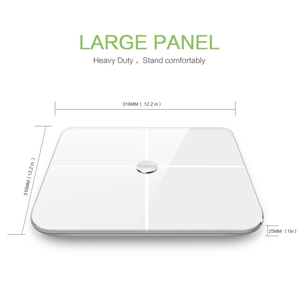 2020 профессиональные смарт-весы Yolanda с Wi-Fi для определения индекса массы тела