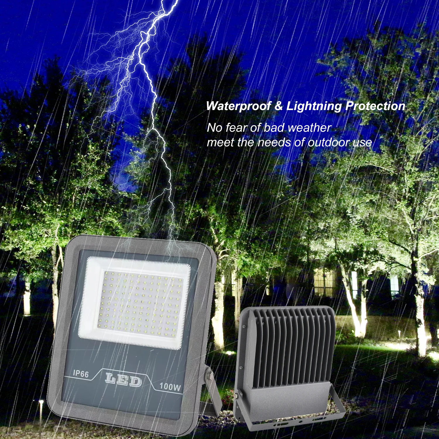 OKELI high bright black body 100w 200w 300w 400w 500w 600w 700w led flood light