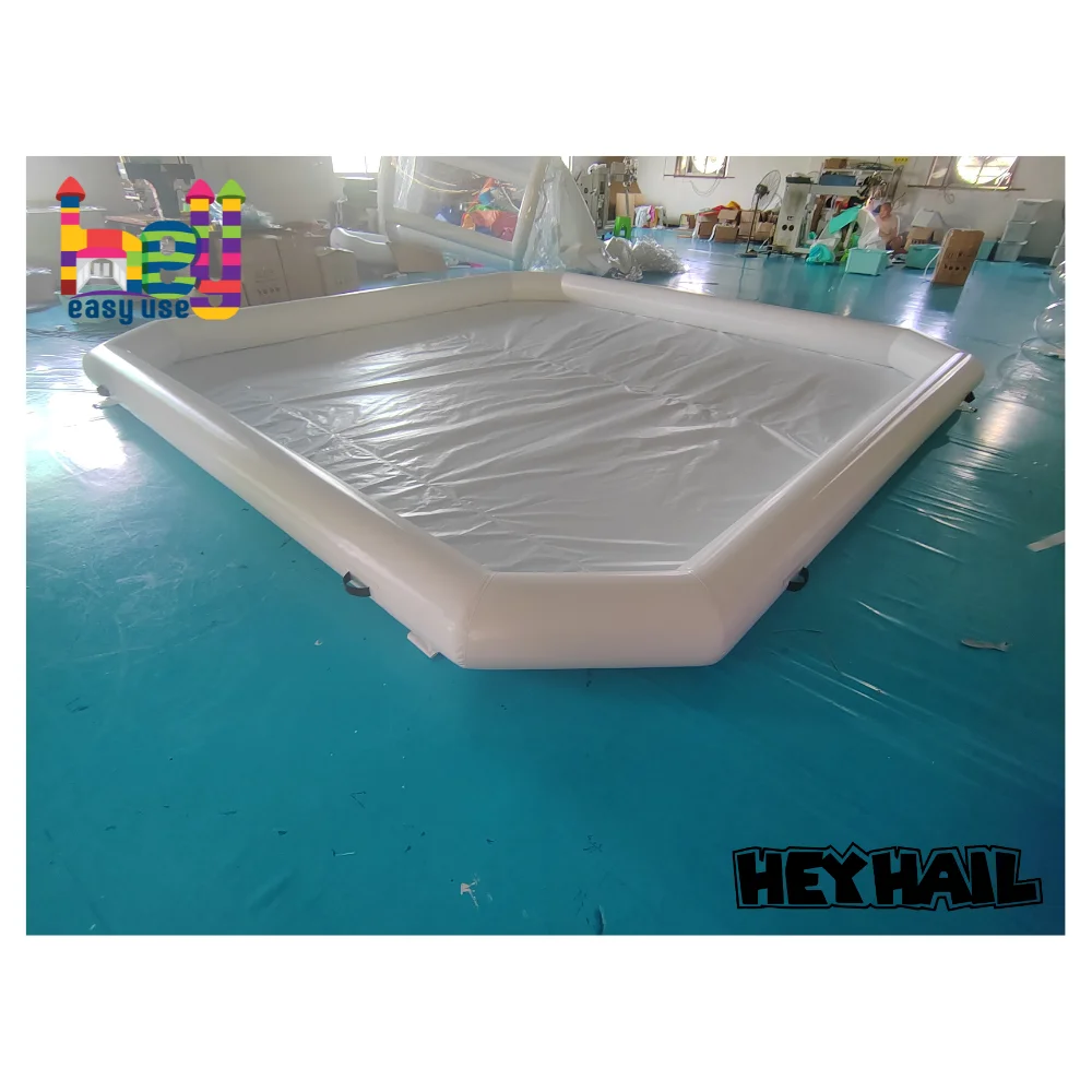 Customized Kids outdoor inflatable race track riding toys bumper car racing court race track inflatable